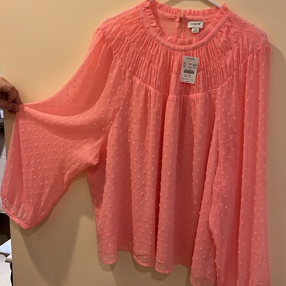 J Crew Pink Women’s Blouse With Lining Size 3X, NWT - Picture 3 of 9